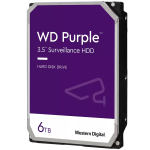 WD Purple Surveillance 3,5" HDD 6,0TB CMR 256MB SATA 6Gb/s