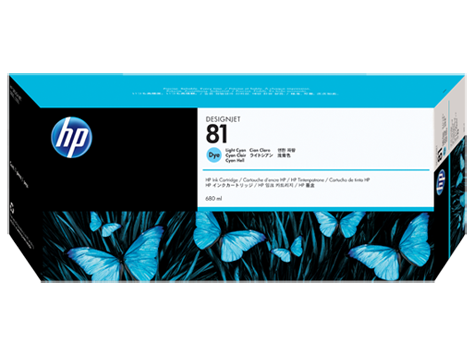 HP No. 81 Cyan Ink Cartridge (680 ml) for HP DSJ 5000