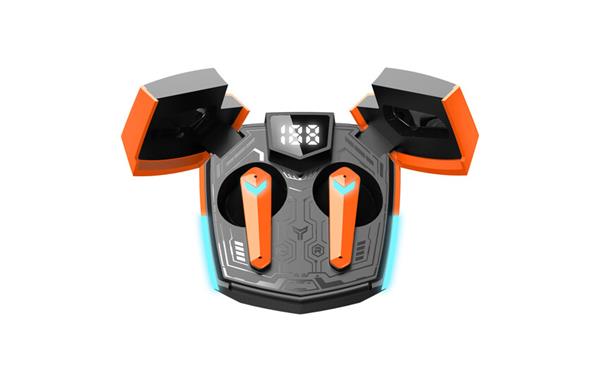 Canyon GTWS-2, Doublebee, herné True Wireless Bluetooth slúchadlá do uší, nabíjacia stanica v kazete, oranžové