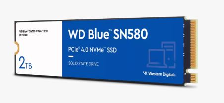 WD Blue SN580 2TB SSD PCIe Gen4, M.2 2280, NVMe ( r4150MB/s, w4150MB/s )
