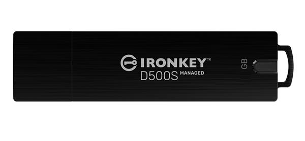 256 GB . USB 3.2 kľúč . Kingston IronKey Managed D500SM, čierny ( r240MB/s, w170MB/s)