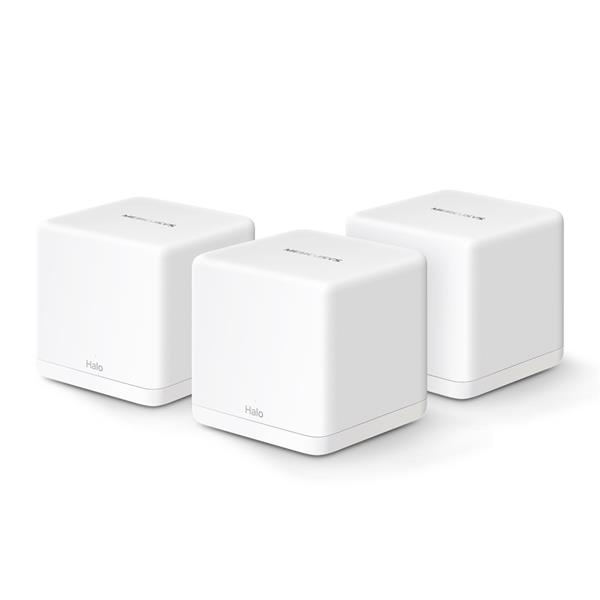AX1500 Whole Home Mesh Wi-Fi 6 System 3-pack: 1× Halo H60XR + 2× Halo H60XS SPEED: 300 Mbps at 2.4 GHz + 1201 Mbps at 5 