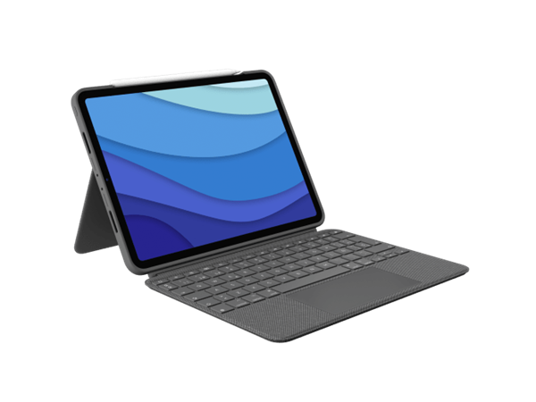 Logitech® Combo Touch for iPad Pro 11-inch (1st, 2nd, 3rd and 4rd generation) - GREY - UK - INTNL