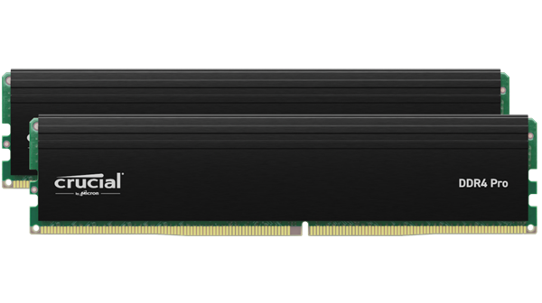 Crucial Pro 64GB Kit (2x32GB) DDR4 3200MHz UDIMM CL22 (16Gbit)