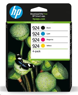 HP originál ink 6C3Z1NE, HP 924, CMYK, 500/3*400str.