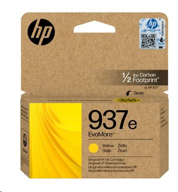 HP 937e EvoMore Yellow Original Ink Cartridge 1650 str