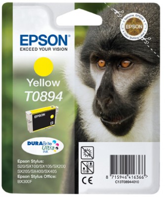 Epson atrament S S20/SX105/SX205/SX405 SO BX300F yellow