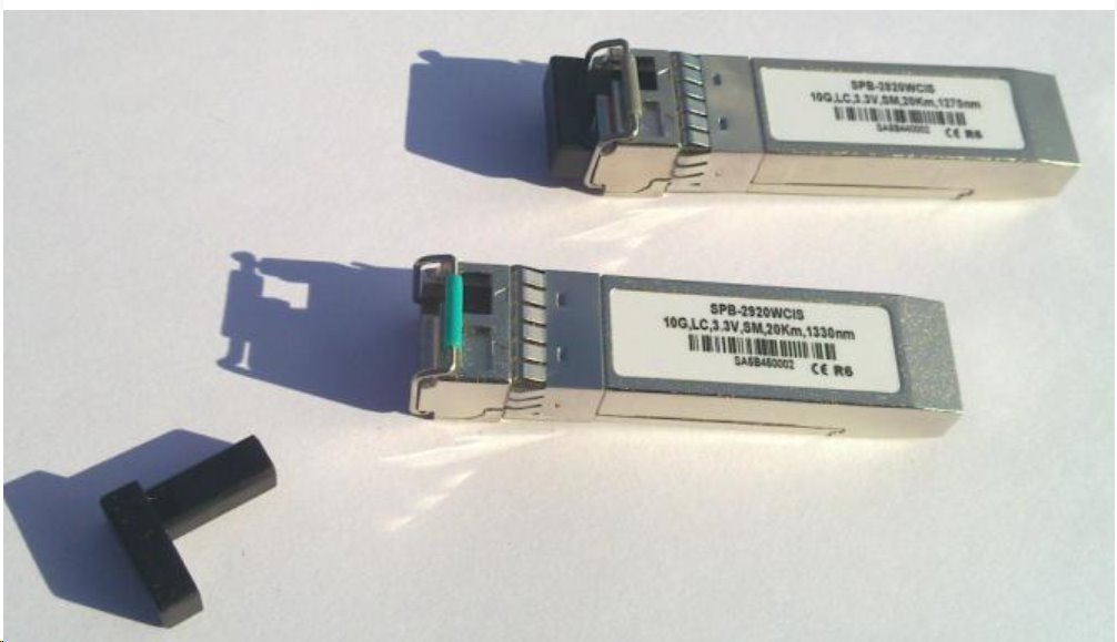 SFP+ WDM transceiver 10GBASE-BX, multirate, SM 10km, TX1270 RX1330nm, LC simp., DMI , Fortinet komp.