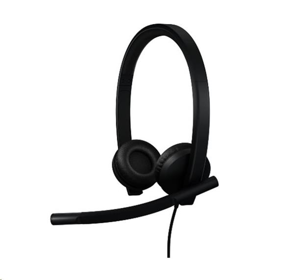 Logitech® H570e USB Headset Stereo (Teams version) headset - BLACK - USB-C