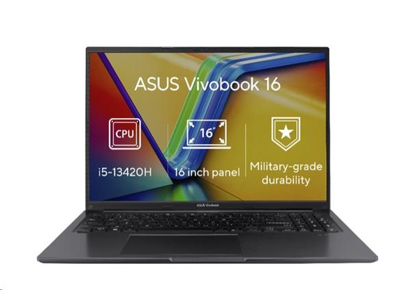 ASUS Vivobook 16/ X1605VA-MB1680W/ i5-13420H/ 16, 0&quot;/ WUXGA/ 16GB/ 512GB/ Iris X/ W11H/ Black/ 2R