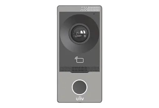 UNIVIEW Interkom venkovní hliníkový, 124, 3°, RJ-45, Wifi, PoE, 12Vdc, čtečka karet, IP65, antivandal
