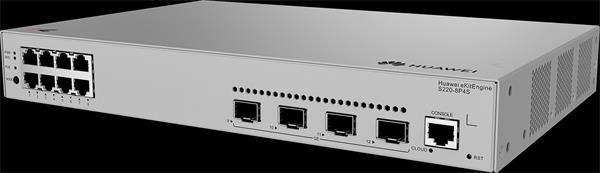 Huawei S220-8P4S-S220-8P4S(8?10 100 1000BASE-T ports(125W PoE+), 4*GE SFP ports, AC power)