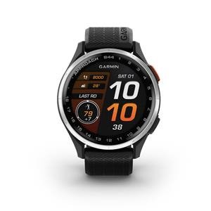 Garmin Approach S44 - 43 mm, Silver Black, silikón