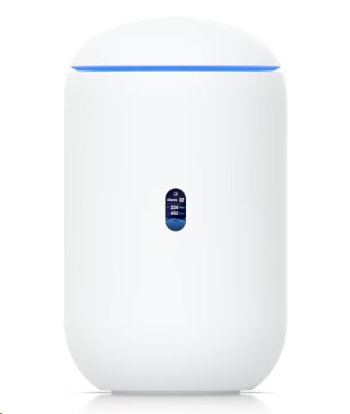 Ubiquiti Desktop 10G Cloud Gateway with integrated WiFi 7, PoE switch, microSD storage, and full UniFi application suppo