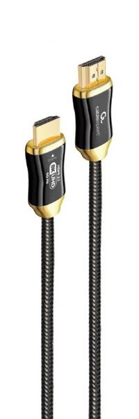 Gembird kábel HDMI 8K High speed (M - M), aktívny, optický (AOC), s Ethernetom, prémiový, pozlátené kon., 10 m, čierny