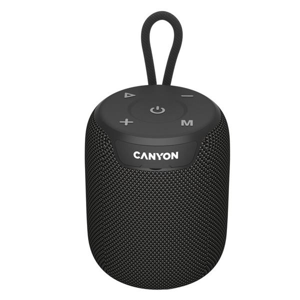 Canyon OnMove 9. Bluetooth 5.3. reproduktor, USB nabíjanie, výdrž 7 hod, SD karta, IPX6, čierny