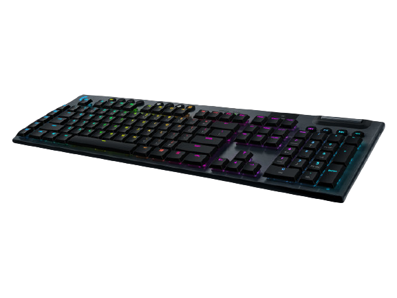 Logitech® G915 LIGHTSPEED Wireless RGB Mechanical Gaming Keyboard – GL Linear - CARBON - US INT&quot;L - INTNL