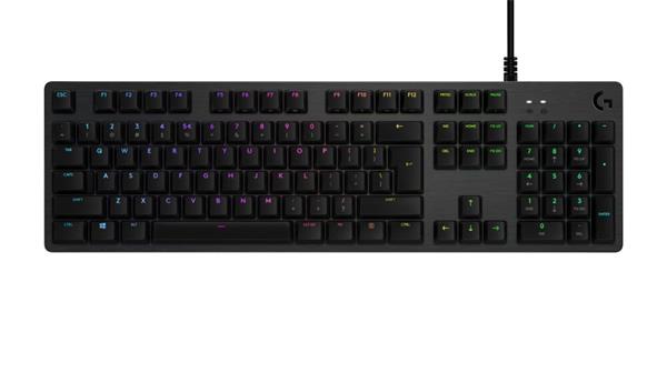 Logitech® G512 CARBON LIGHTSYNC RGB Mechanical Gaming Keyboard with GX Red switches - CARBON - US INT&quot;L - USB - N/A - IN