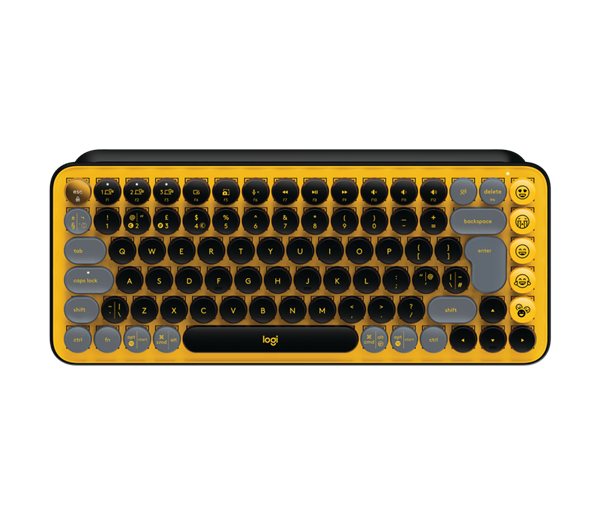 Logitech POP Keys - bezdrôtová mechanická klávesnica s Emoji - žlto čierna - US