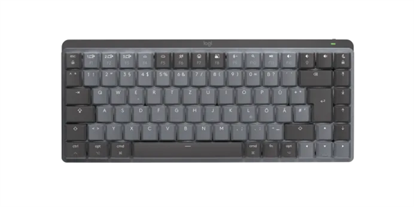 Logitech® MX Mechanical Mini for Mac Minimalist Wireless Illuminated Keyboard - SPACE GREY - US INT"L - EMEA