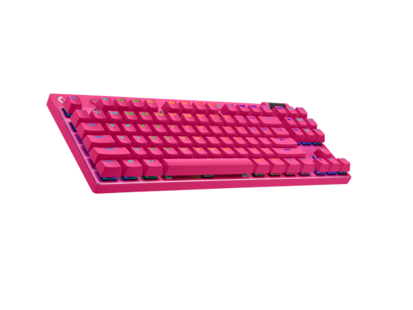 Logitech® G PRO X TKL LIGHTSPEED Gaming Keyboard - MAGENTA - US INT&quot;L - 2.4GHZ/BT - TACTILE