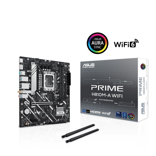 ASUS MB Sc LGA1851 PRIME H810M-A WIFI,  2xDDR5,  1xDP,  1xHDMI,  WiFi,  mATX