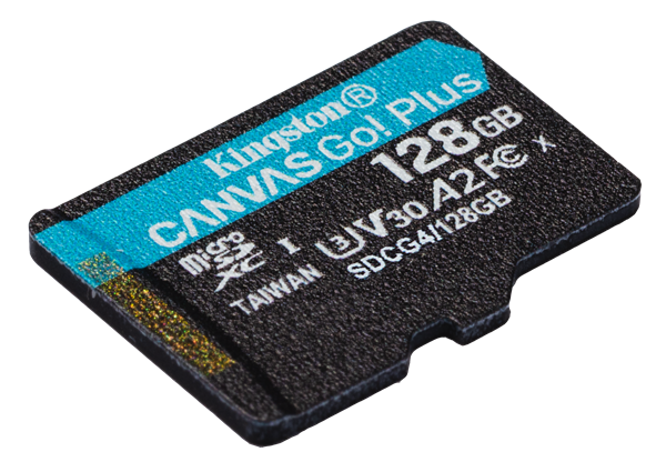 128 GB . microSDXC karta Kingston Canvas Go Plus Gen4 bez adaptéra