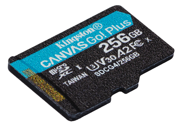256 GB . microSDXC karta Kingston Canvas Go Plus Gen4 bez adaptéra