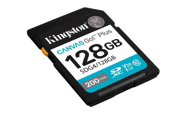 128 GB .SDXC karta Kingston Canvas Go Plus Gen4 ( r200MB/s )