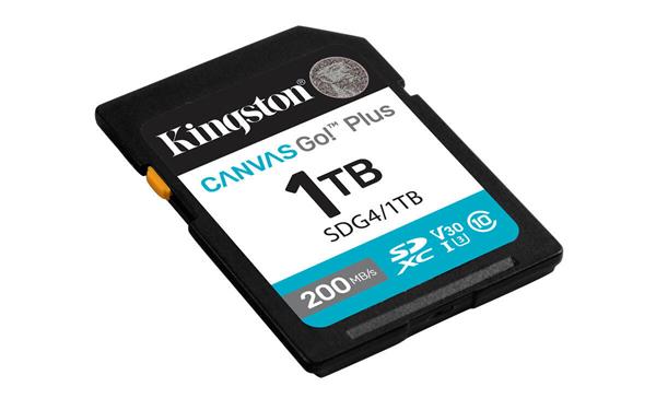1 TB .SDXC karta Kingston Canvas Go Plus Gen4 ( r200MB/s, w160MB/s )