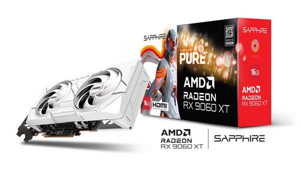 SAPPHIRE PURE AMD RADEON RX 9060 XT GAMING OC 16GB/128bit GDDR6 2xHDMI DP