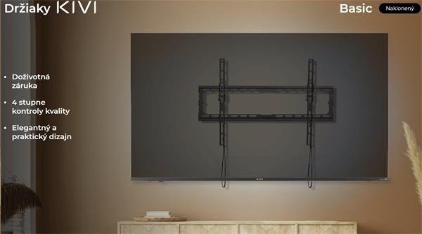 KIVI TV náklopný nástenný držiak, VESA max 400x600 , 37