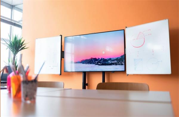 Vogel"s RISE WBS75 keramické tabule so závesmi pre 75" obrazovky na stojanoch RISE 200x 420x