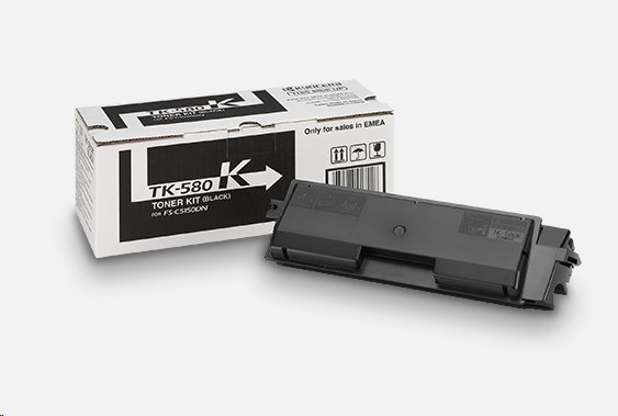 KYOCERA TK-580K Toner čierny na 3 500 A4 (pri 5% pokrytí), pre ECOSYS P6021cdn, FS-C5150DN