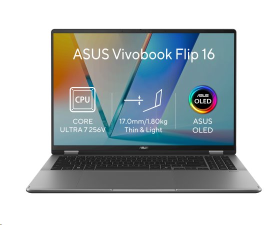 ASUS Vivobook Flip 16/U7-256V 16GB/16GB/512GB SSD/16