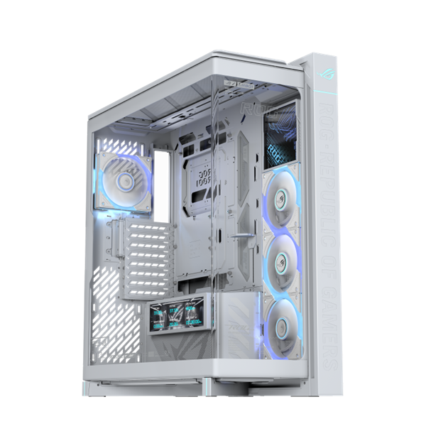 ASUS ROG CRONOX GR801 CURVE TG ARGB WHITE skrinka E-ATX biela
