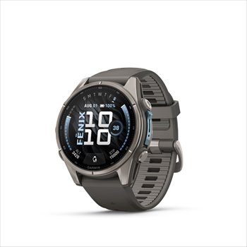 Garmin fenix 9 - 43mm, AMOLED, Sapphire, Titanium, Pebble Gray band