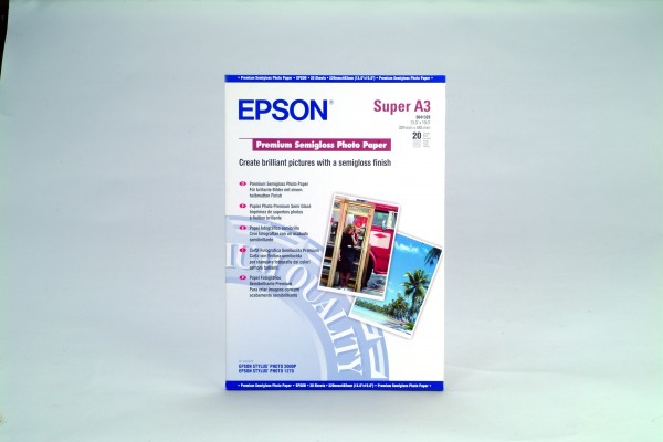 Epson papier Premium Semigloss Photo, 251g/m, A3+, 20ks