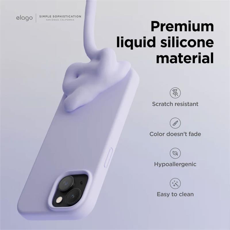 Elago kryt Silicone Case pre iPhone 15 - Aqua Sky 