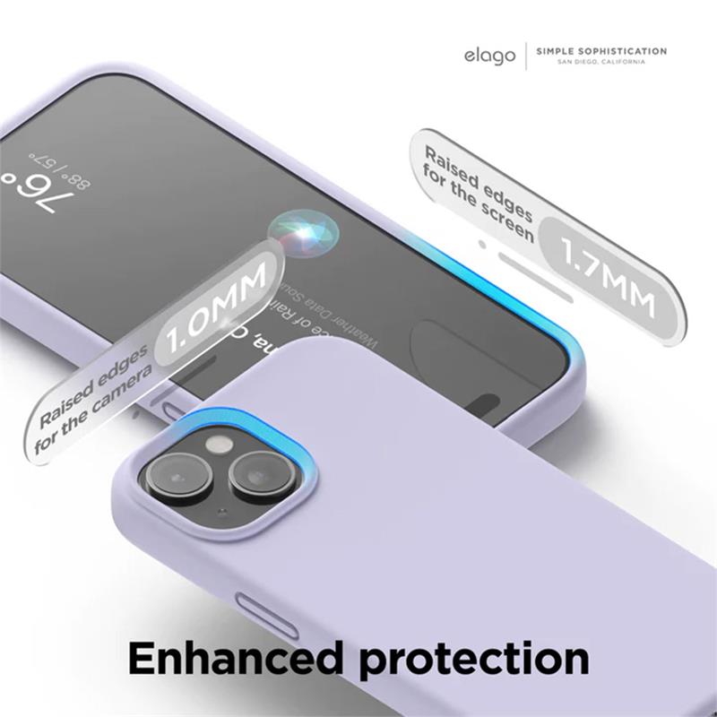 Elago kryt Silicone Case pre iPhone 15 - Aqua Sky 