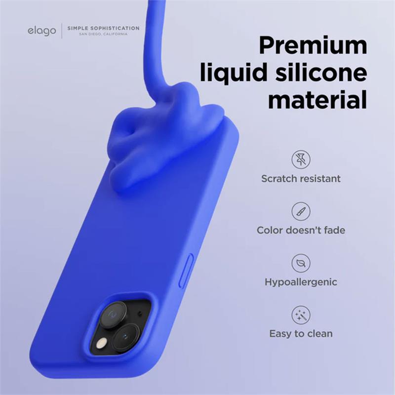 Elago kryt Silicone Case pre iPhone 15 Plus - Gray 