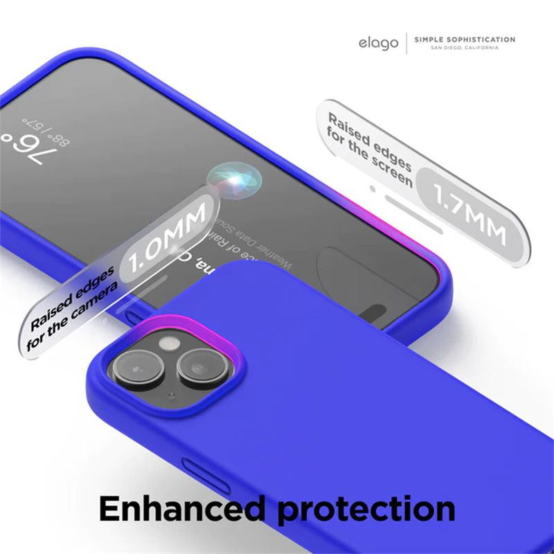 Elago kryt Silicone Case pre iPhone 15 Plus - Gray 