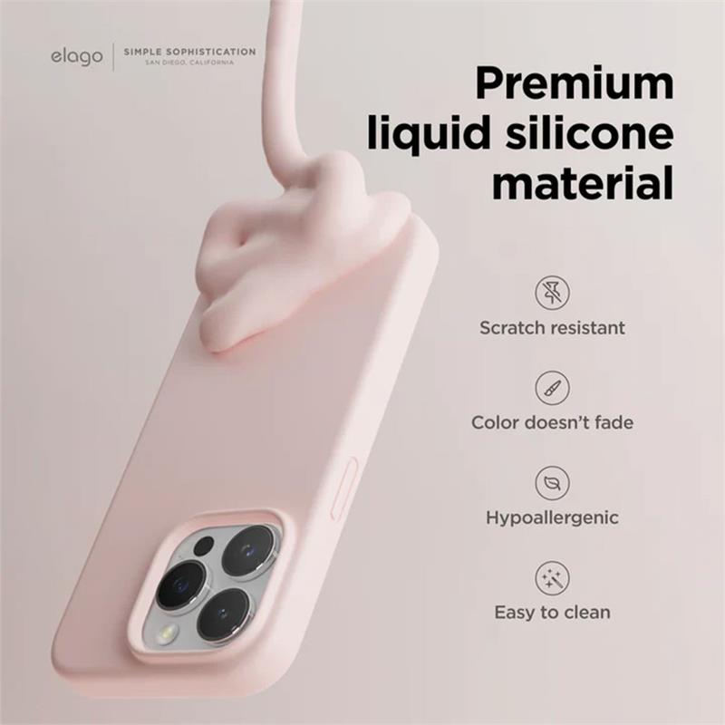 Elago kryt Silicone Case pre iPhone 15 Pro - Burgundy 