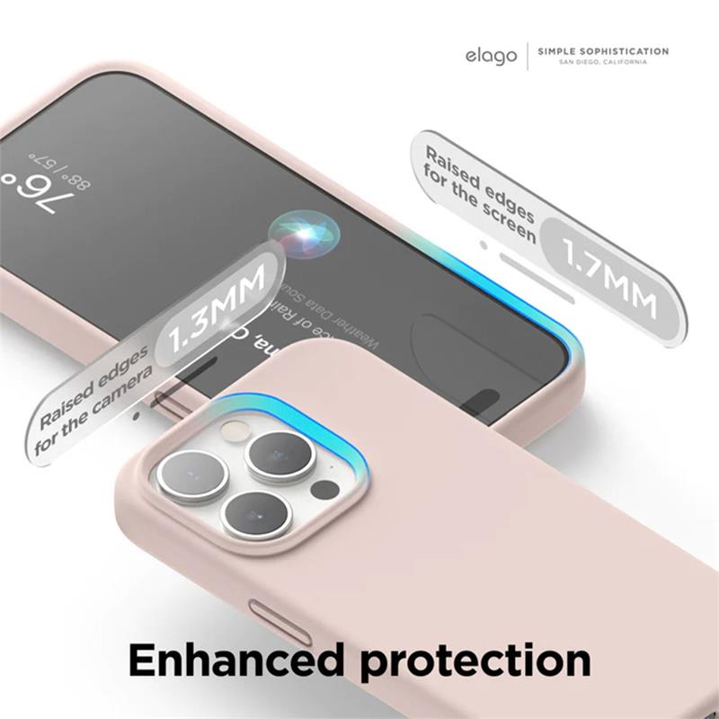 Elago kryt Silicone Case pre iPhone 15 Pro - Cedar Green 