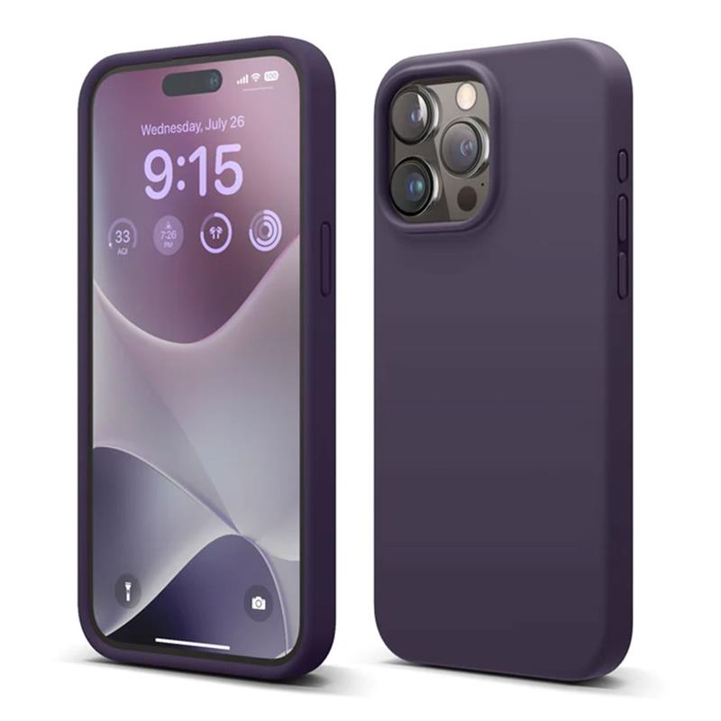 Elago kryt Silicone Case pre iPhone 15 Pro Max - Deep Purple 