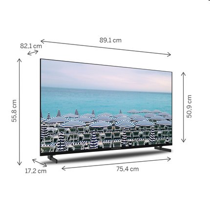 THOMSON Easy TV 40FD2S13,  HD, DVB-T/T2/C/S/S2, VESA 200x200, Hotel Mód, Cierny 