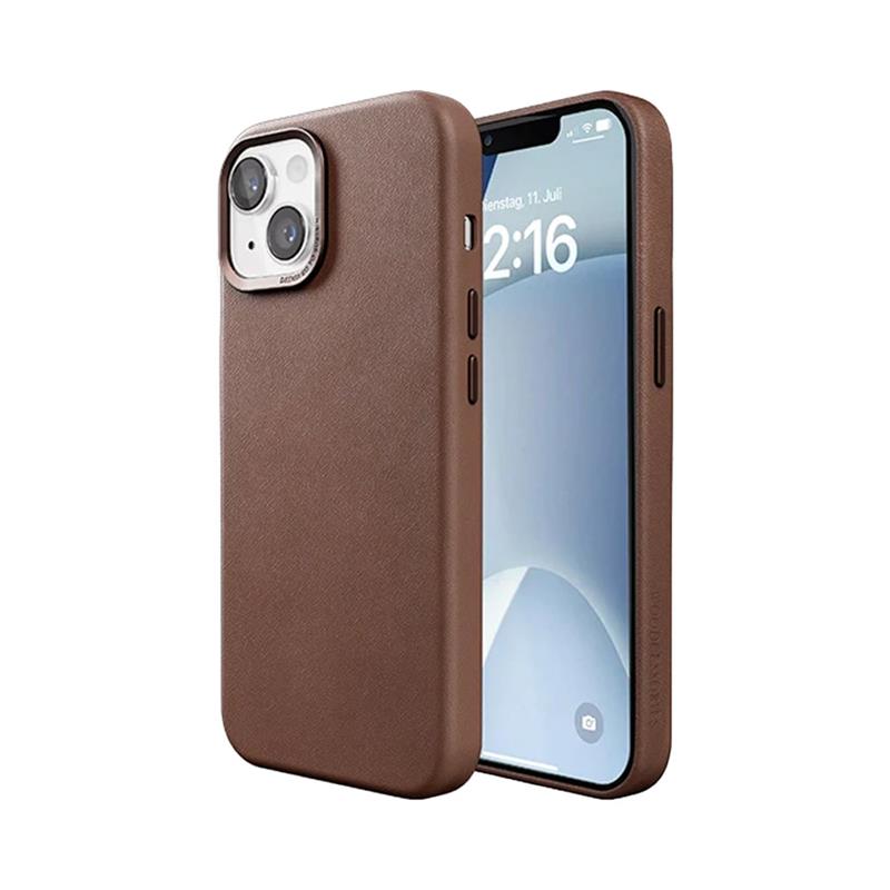 Woodcessories kryt Bio Leather Case MagSafe pre iPhone 15 - Brown 