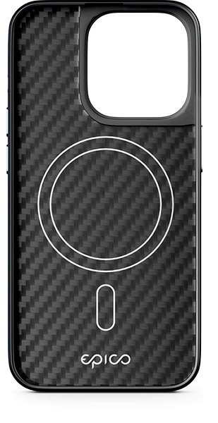Epico Mag+ Hybrid Carbon Case iPhone 15 Pro Max - čierna