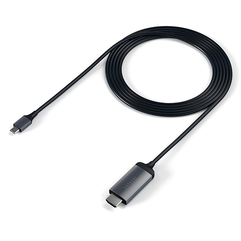 Satechi kábel USB-C to HDMI 2.0 Ultra HD 4K 60Hz, 1.8 m - Space Gray