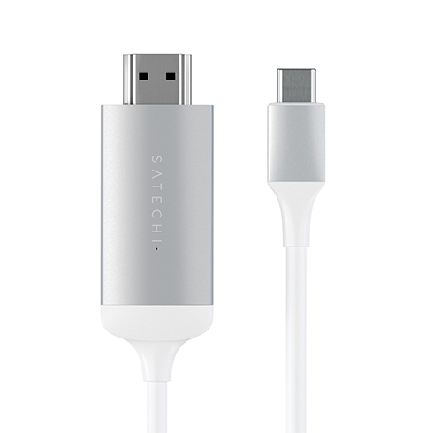 Satechi kábel USB-C to HDMI 2.0 Ultra HD 4K 60Hz, 1.8 m - Silver 